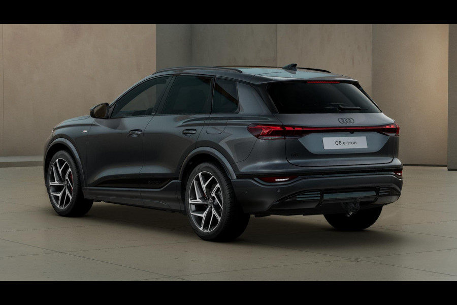 Audi Q6 e-tron S edition performance 100 kWh trekhaak, adaptive cruise control, panoramadak, adaptive air suspension, privacy glass