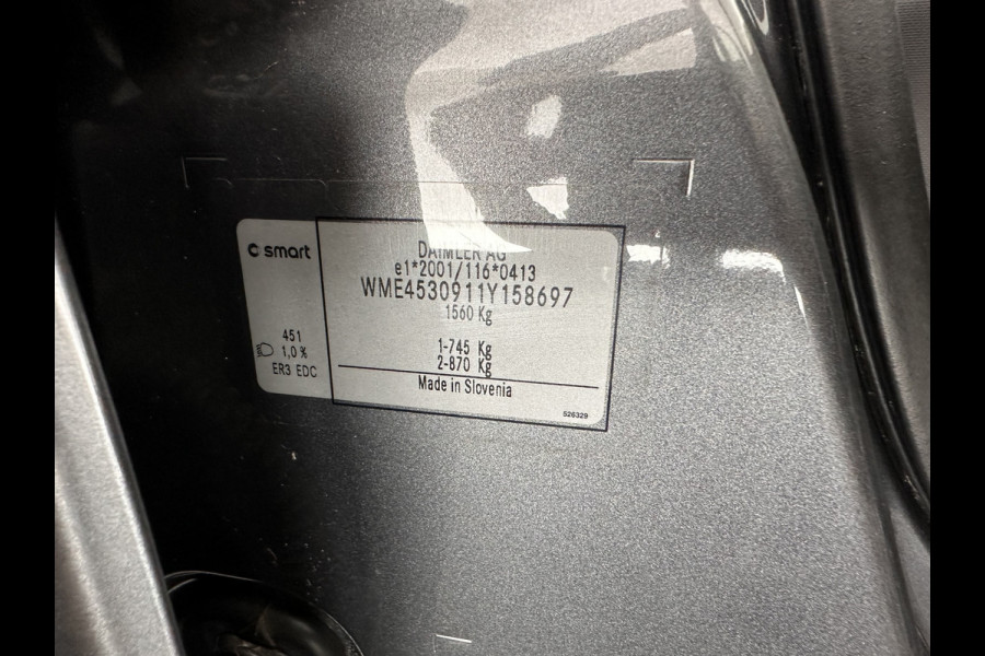 Smart Forfour EQ pure 18 kWh Aut. *FULL-LEATHER | AIRCO | CRUISE | COMFORT-SEATS | 15''ALU*