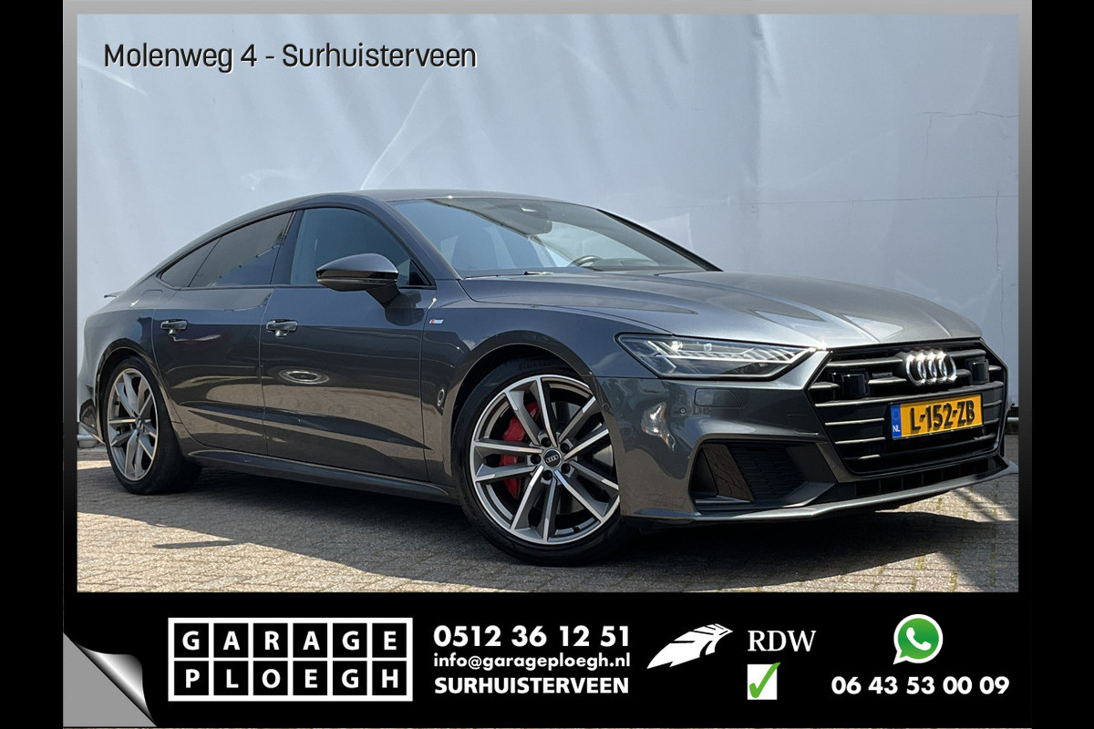 Audi A7 Sportback 55 TFSI E Quattro PHEV Competition S-Line RS-zetels 20inch Camera S-Edition Plug-in Audi A7 Sportback 55 TFSI E Quattro PHEV Competition S-Line RS-zetels 20inch Camera S-Edition Plug-in