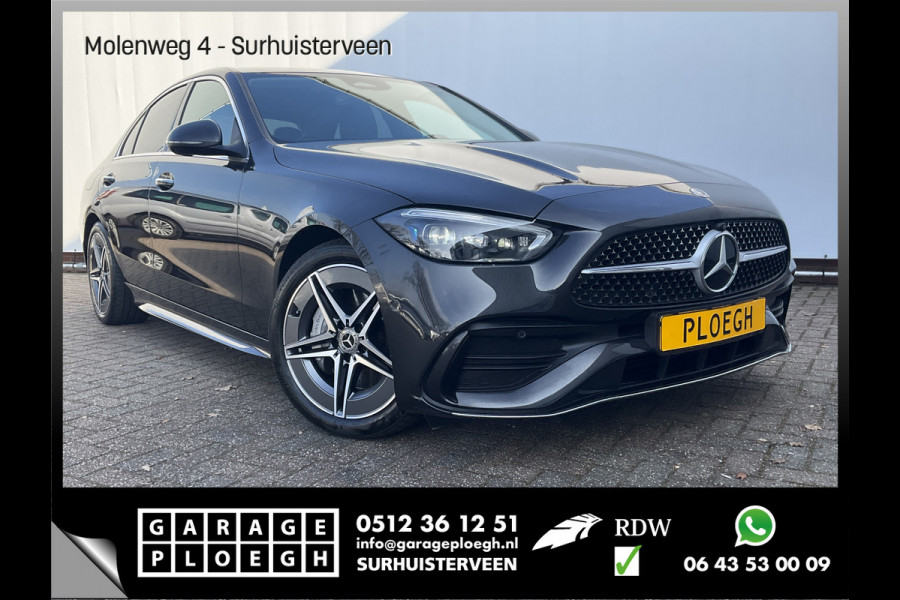 Mercedes-Benz C-Klasse 220 D AMG Line Stoel.electr.Verw Sfeerverl, Hybride Nieuwstaat Grafietgrijs metalliclak