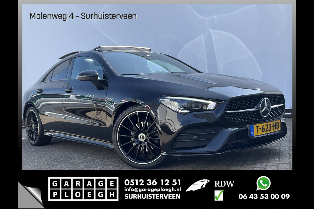 Mercedes-Benz CLA-Klasse 200 164pk Premium Plus AMG Pano.dak Sfeerverl. Stoelverw. Mercedes-Benz CLA-Klasse 200 164pk Premium Plus AMG Pano.dak Sfeerverl. Stoelverw.