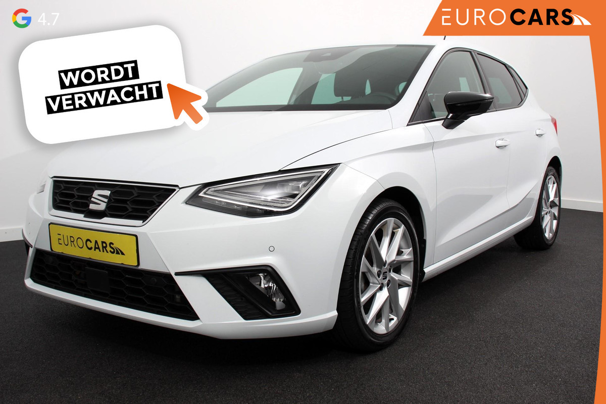 Seat Ibiza 1.0 TSI 110 pk Automaat FR Navigatie Apple Carplay/Android Auto Adaptive Cruise Control Stoelverwarming Full LED Parkeersensoren Camera Virtual Cockpit Keyless Go Seat Ibiza 1.0 TSI 110 pk Automaat FR Navigatie Apple Carplay/Android Auto Adaptive Cruise Control Stoelverwarming Full LED Parkeersensoren Camera Virtual Cockpit Keyless Go
