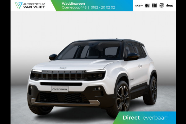Jeep Avenger Summit 54 kWh | Schuif/Kanteldak | Leder&Winter Pack | Warmtepomp | Info&Convenience Pack | Full Operational Lease € 599,-