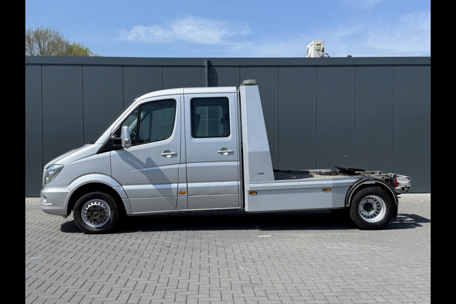 Mercedes-Benz Sprinter 519 3.0 CDI V6 E6 WB 433 / BE-TREKKER 8 TONS / 1e EIG ALS NIEUW / AUTOMAAT / DUBBEL CABINE / AIRCO / CRUISE / NAVI / XENON