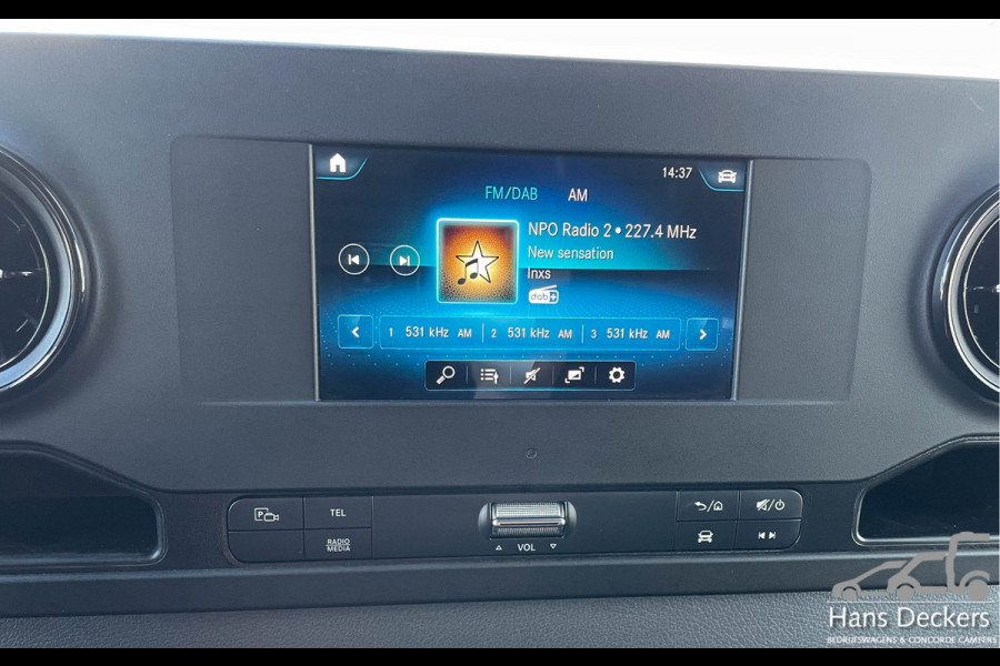 Mercedes-Benz Sprinter 316 L2H2 Zwart MBUX Trekhaak 3500kg 163pk Airco BPM Vrij