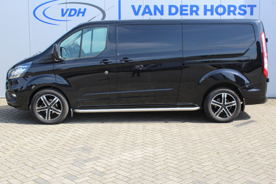 Ford Transit Custom 300 2.0-130pk TDCI L2H1 Limited AUTOMAAT ! Keurige nette en luxe Ford Transit Custom, slechts 47.000km !. Airco, schuifdeur li+re, LM wielen, stoel-, spiegel- en voorraamverw., side en lane assist, 3-zits, navigatie, telefoonvoorb., camera, pdc v+a, cruise cntrl etc.