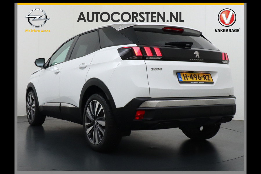 Peugeot 3008 T131PK Blue Premium Apple Carplay Android Auto 360°Camera Lmv 19" Cruise Control Navi Ecc Pdc Dab Regen-Lichtsensor Keyless Led Privacy Glas Visio park 1 Draadloze telefoonlader Rijstrooksensor Verkeersbord detectie Pack City Origineel Nederlandse Auto
