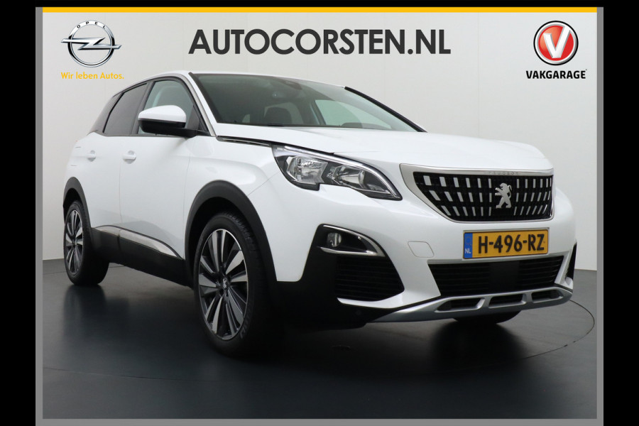 Peugeot 3008 T131PK Blue Premium Apple Carplay Android Auto 360°Camera Lmv 19" Cruise Control Navi Ecc Pdc Dab Regen-Lichtsensor Keyless Led Privacy Glas Visio park 1 Draadloze telefoonlader Rijstrooksensor Verkeersbord detectie Pack City Origineel Nederlandse Auto