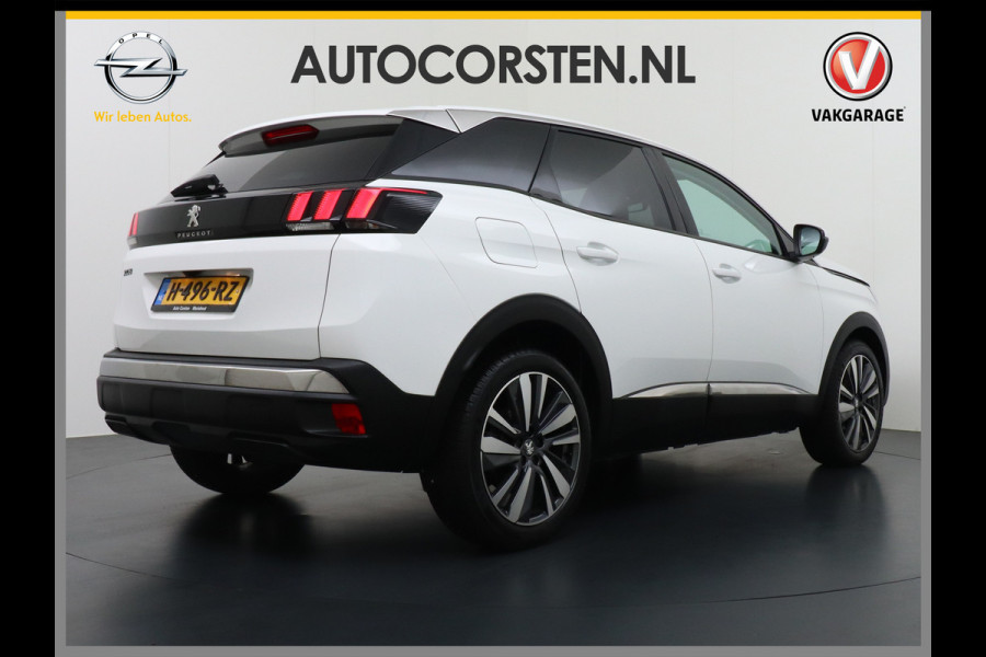 Peugeot 3008 T131PK Blue Premium Apple Carplay Android Auto 360°Camera Lmv 19" Cruise Control Navi Ecc Pdc Dab Regen-Lichtsensor Keyless Led Privacy Glas Visio park 1 Draadloze telefoonlader Rijstrooksensor Verkeersbord detectie Pack City Origineel Nederlandse Auto