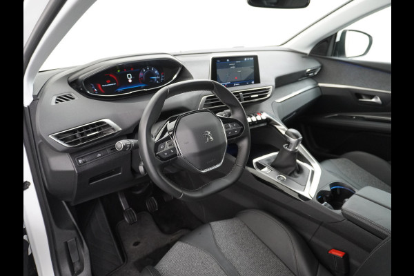 Peugeot 3008 T131PK Blue Premium Apple Carplay Android Auto 360°Camera Lmv 19" Cruise Control Navi Ecc Pdc Dab Regen-Lichtsensor Keyless Led Privacy Glas Visio park 1 Draadloze telefoonlader Rijstrooksensor Verkeersbord detectie Pack City Origineel Nederlandse Auto