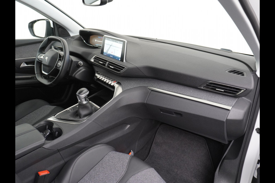 Peugeot 3008 T131PK Blue Premium Apple Carplay Android Auto 360°Camera Lmv 19" Cruise Control Navi Ecc Pdc Dab Regen-Lichtsensor Keyless Led Privacy Glas Visio park 1 Draadloze telefoonlader Rijstrooksensor Verkeersbord detectie Pack City Origineel Nederlandse Auto