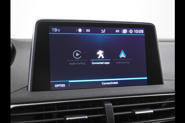 Peugeot 3008 T131PK Blue Premium Apple Carplay Android Auto 360°Camera Lmv 19" Cruise Control Navi Ecc Pdc Dab Regen-Lichtsensor Keyless Led Privacy Glas Visio park 1 Draadloze telefoonlader Rijstrooksensor Verkeersbord detectie Pack City Origineel Nederlandse Auto