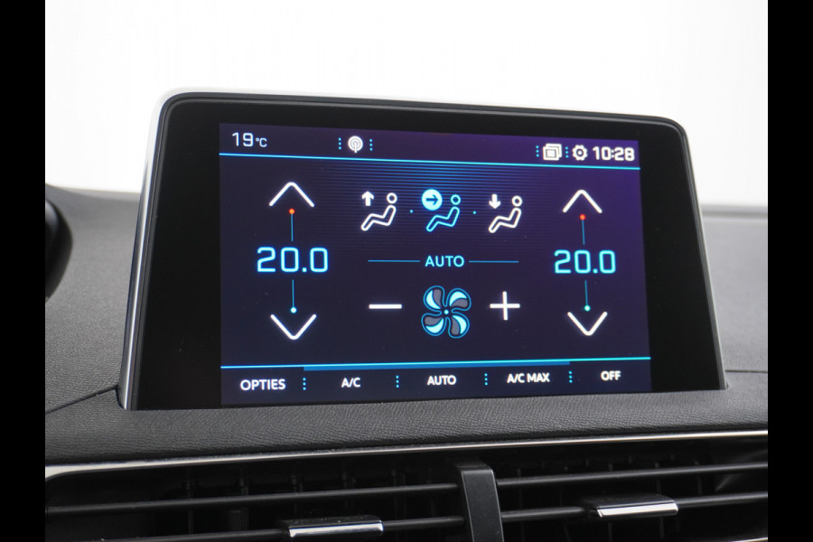 Peugeot 3008 T131PK Blue Premium Apple Carplay Android Auto 360°Camera Lmv 19" Cruise Control Navi Ecc Pdc Dab Regen-Lichtsensor Keyless Led Privacy Glas Visio park 1 Draadloze telefoonlader Rijstrooksensor Verkeersbord detectie Pack City Origineel Nederlandse Auto