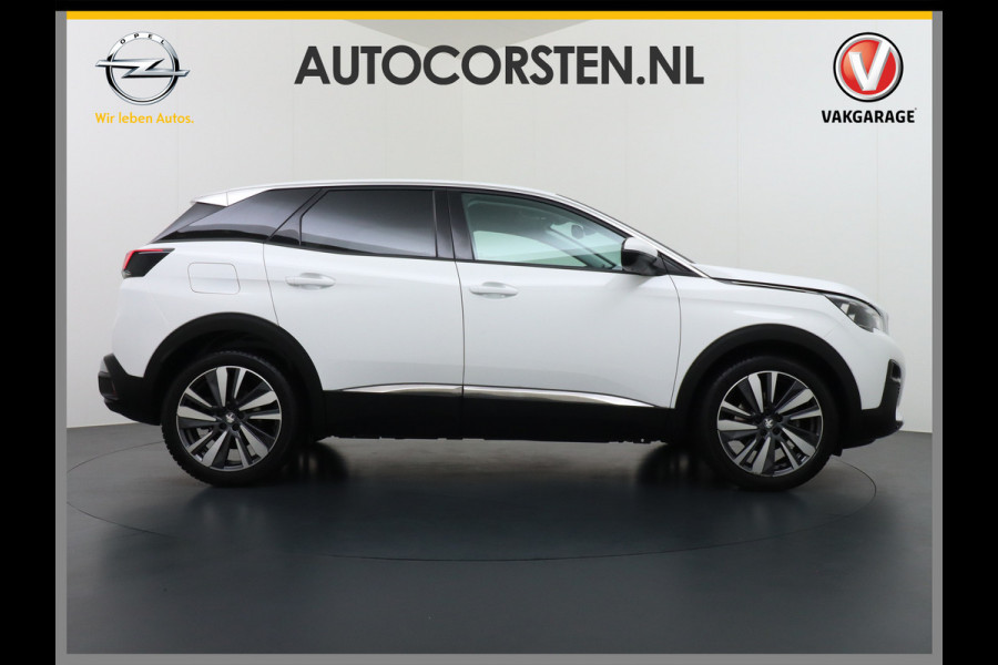 Peugeot 3008 T131PK Blue Premium Apple Carplay Android Auto 360°Camera Lmv 19" Cruise Control Navi Ecc Pdc Dab Regen-Lichtsensor Keyless Led Privacy Glas Visio park 1 Draadloze telefoonlader Rijstrooksensor Verkeersbord detectie Pack City Origineel Nederlandse Auto