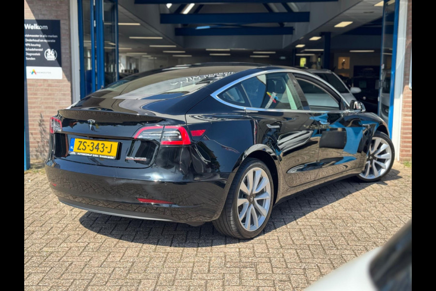Tesla Model 3 Long Range AWD 75 kWh 2019 ZWART NAVI NAP BTW!