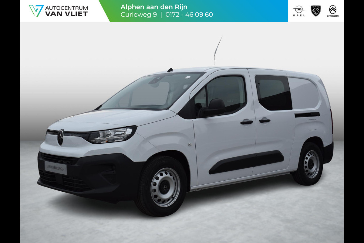 Citroën E-Berlingo 136 Flex Crewcab L2 50 kWh | 5 PERSOONS | GRIJS KENTEKEN | CARPLAY | NAVIGATIE