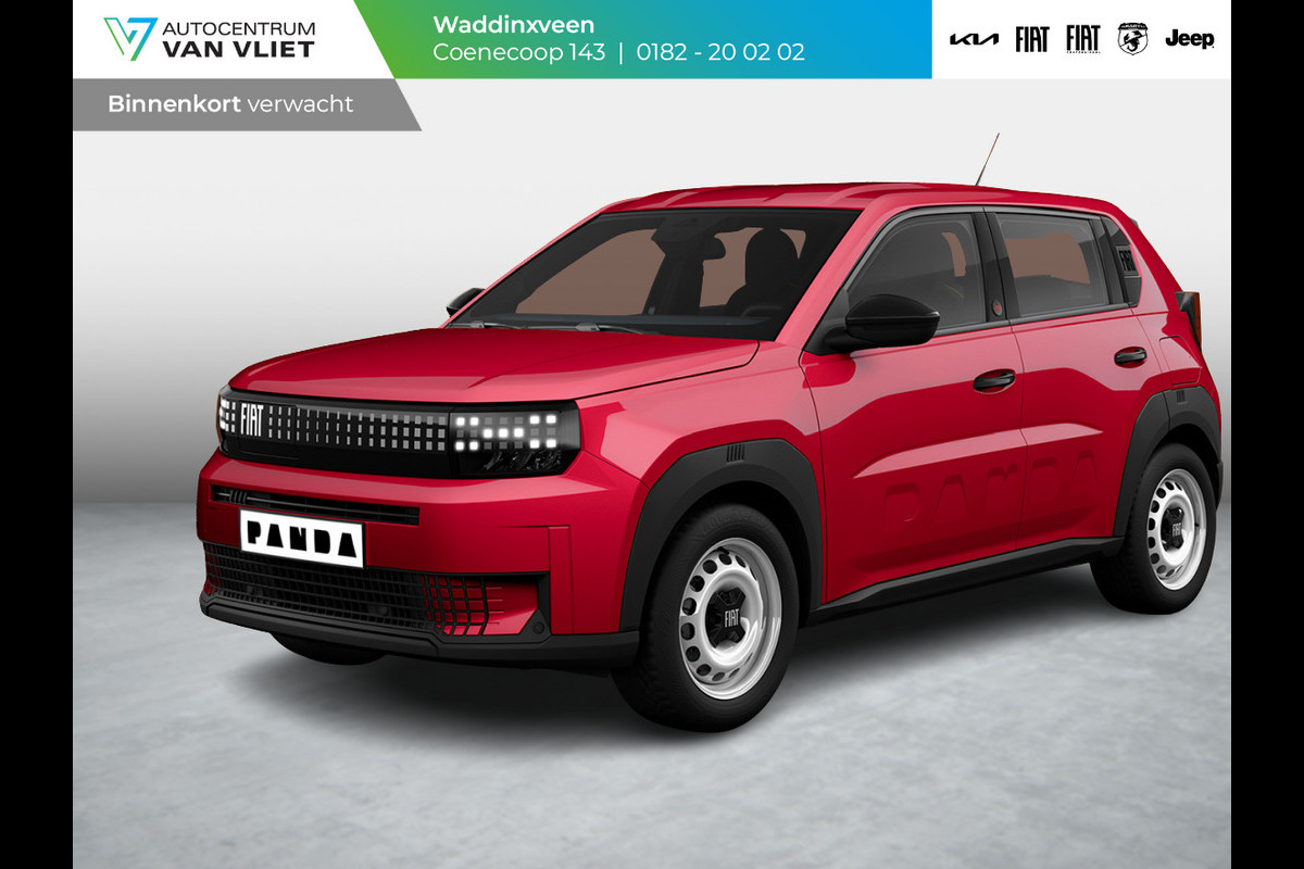 Fiat Grande Panda Red 44 kWh | Airco | Cruise | Apple Carplay | 16" | PDC Fiat Grande Panda Red 44 kWh | Airco | Cruise | Apple Carplay | 16" | PDC