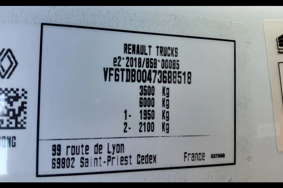 Renault Master 150.35 L4H1 EL EURO 6 OPEN LAADBAK - V-26-JHG - BPM VRIJ!