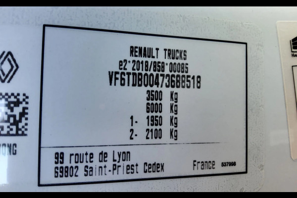 Renault Master 150.35 L4H1 EL EURO 6 OPEN LAADBAK - V-26-JHG - BPM VRIJ!