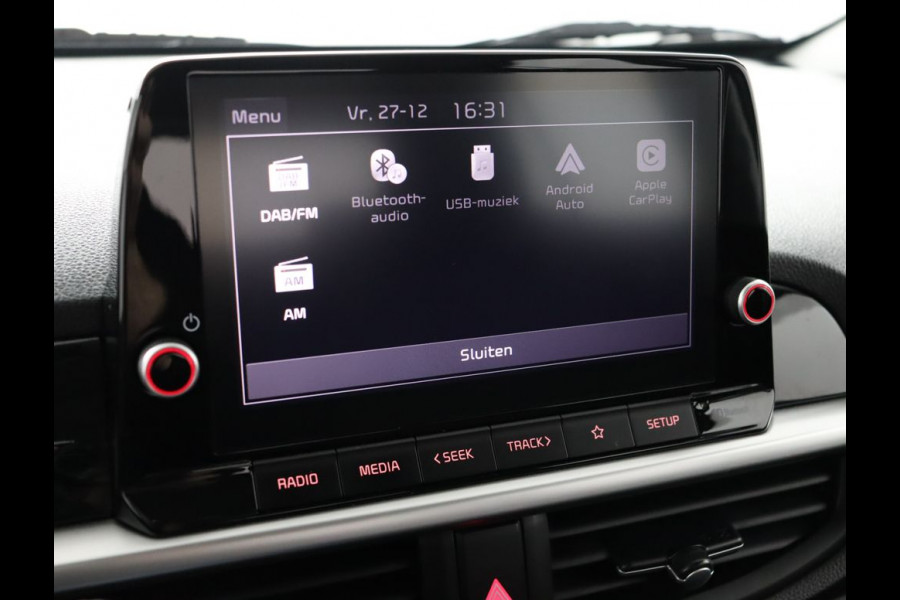 Kia Picanto 1.0 DPi DynamicLine Navigatie via Apple Carplay/Android Auto - Cruise control - Airco - Camera Fabrieksgarantie tot 06-2030