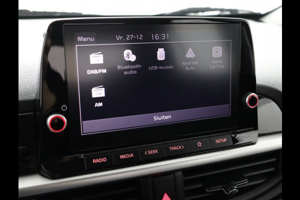 Kia Picanto 1.0 DPi DynamicLine Navigatie via Apple Carplay/Android Auto - Cruise control - Airco - Camera Fabrieksgarantie tot 06-2030
