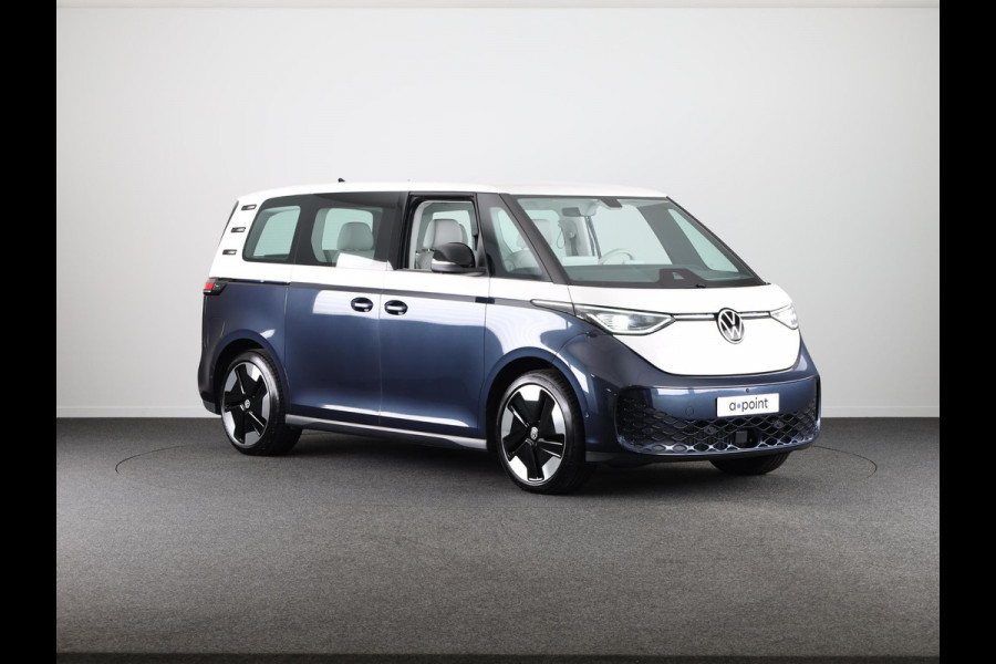 Volkswagen ID. Buzz 1st Max 77kWh 204 pk | Navigatie | Elektr. trekhaak | Parkeersensoren (Park assist) | Rondomzicht camera | Adaptieve cruise control | Stoelverwarming | Elektr. schuifdeuren |