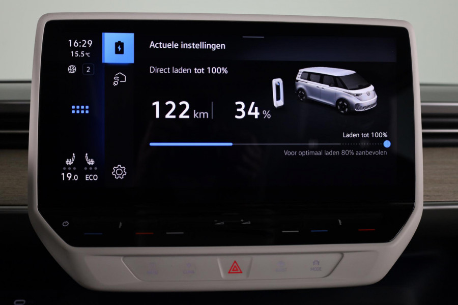 Volkswagen ID. Buzz 1st Max 77kWh 204 pk | Navigatie | Elektr. trekhaak | Parkeersensoren (Park assist) | Rondomzicht camera | Adaptieve cruise control | Stoelverwarming | Elektr. schuifdeuren |