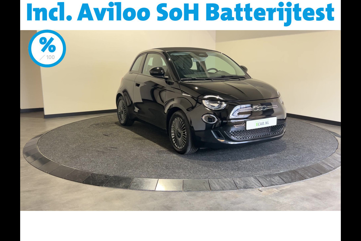 Fiat 500E CABRIO Icon 42 kWh | Navigatie | Automatische airco | Achteruitrijcamera | SoH (batterijcheck) 91.37 % score! Fiat 500E CABRIO Icon 42 kWh | Navigatie | Automatische airco | Achteruitrijcamera | SoH (batterijcheck) 91.37 % score!