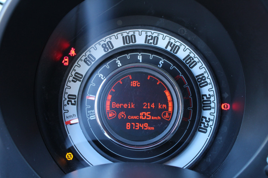 Fiat 500 0.9 TwinAir 81pk Turbo Popstar NL-Auto NAP Airco CPV El. Ramen 15"LMV