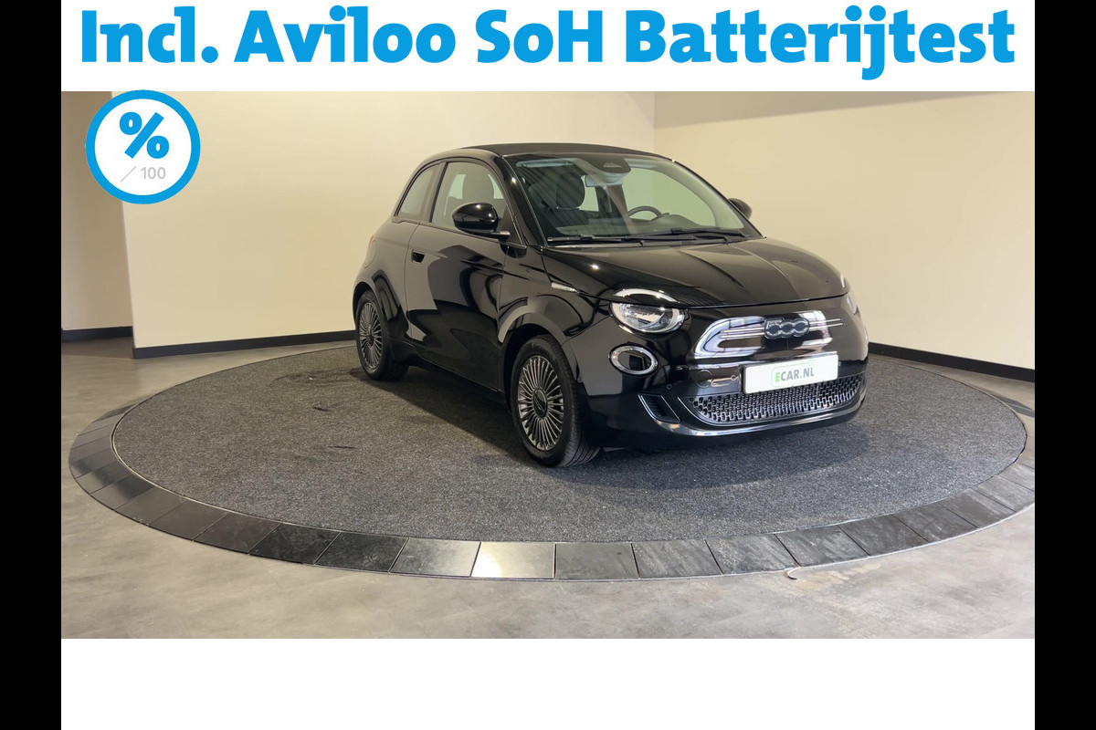 Fiat 500E CABRIO Icon 42 kWh | Navigatie | Automatische airco | Achteruitrijcamera | SoH (batterijcheck) 96,47 % score! Fiat 500E CABRIO Icon 42 kWh | Navigatie | Automatische airco | Achteruitrijcamera | SoH (batterijcheck) 96,47 % score!