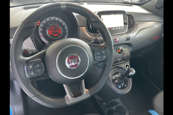 Fiat 500 0.9 TwinAir Turbo Sport Automaat - Mistlampen - Parkeersensoren achter - Licht metalen velgen - Cruise control - Navigatie - Multifunctioneel stuurwiel -  extra getint glas achter
