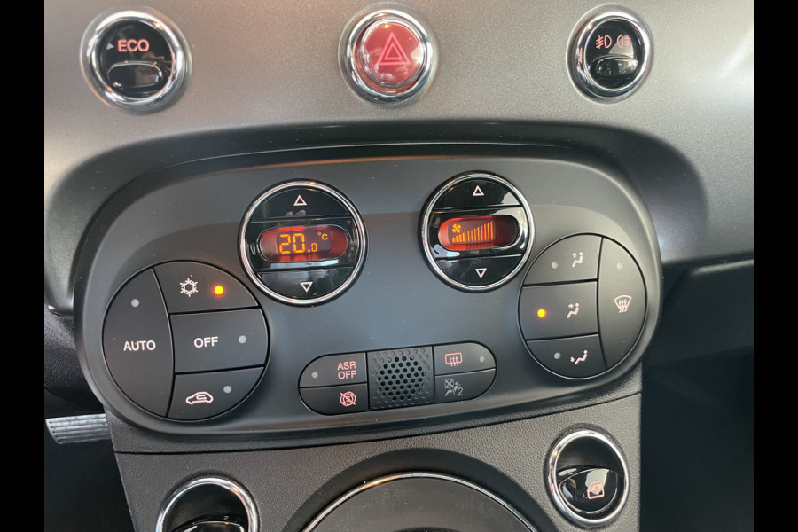 Fiat 500 0.9 TwinAir Turbo Sport Automaat - Mistlampen - Parkeersensoren achter - Licht metalen velgen - Cruise control - Navigatie - Multifunctioneel stuurwiel -  extra getint glas achter