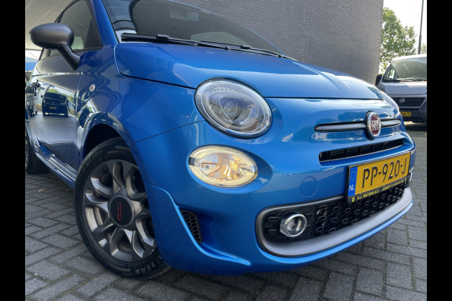 Fiat 500 0.9 TwinAir Turbo Sport Automaat - Mistlampen - Parkeersensoren achter - Licht metalen velgen - Cruise control - Navigatie - Multifunctioneel stuurwiel -  extra getint glas achter