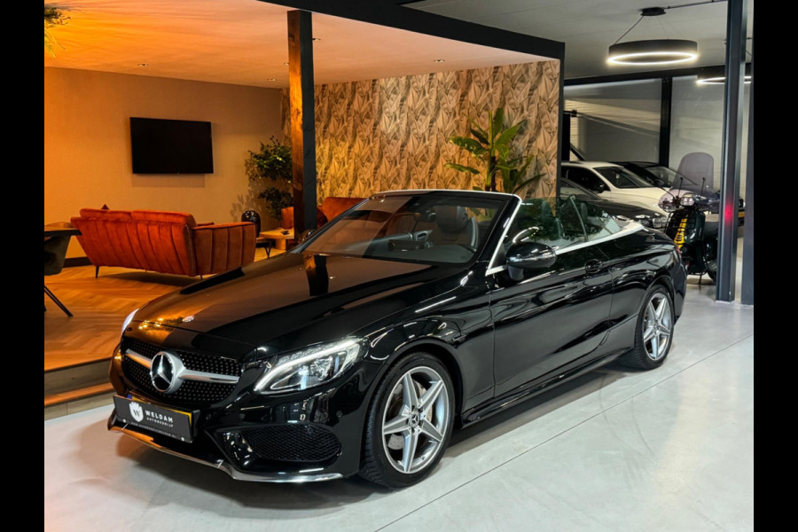 Mercedes-Benz C-Klasse Cabrio 180 AMG Garantie Burmester PDC NekVW StoelVW Sfeer LED Cruise Navi Clima Rijklaar