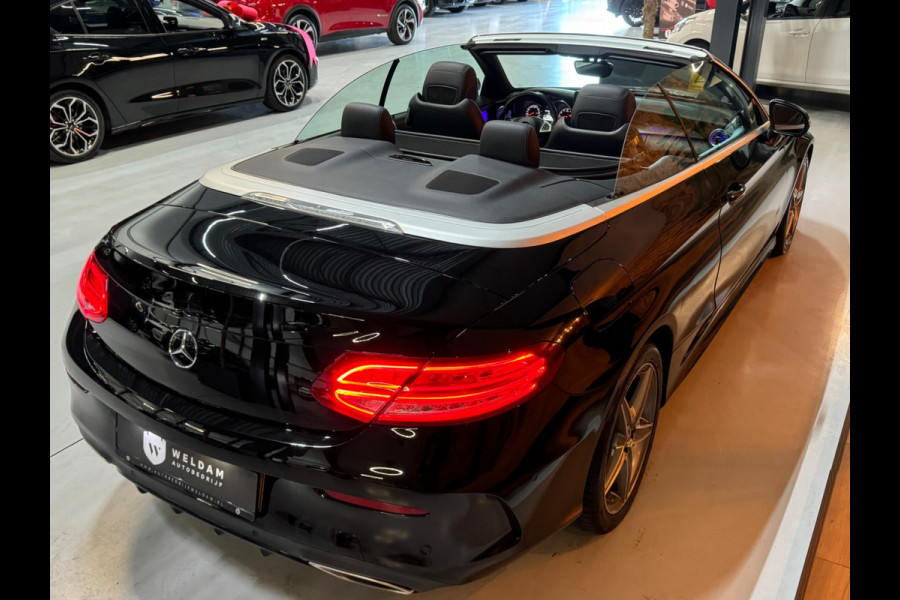 Mercedes-Benz C-Klasse Cabrio 180 AMG Garantie Burmester PDC NekVW StoelVW Sfeer LED Cruise Navi Clima Rijklaar