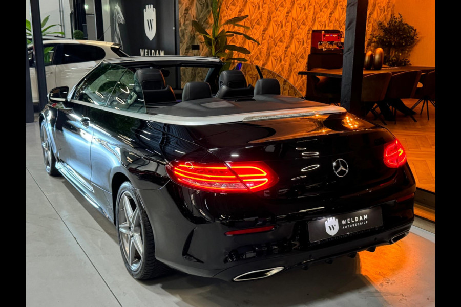 Mercedes-Benz C-Klasse Cabrio 180 AMG Garantie Burmester PDC NekVW StoelVW Sfeer LED Cruise Navi Clima Rijklaar