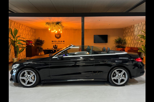 Mercedes-Benz C-Klasse Cabrio 180 AMG Garantie Burmester PDC NekVW StoelVW Sfeer LED Cruise Navi Clima Rijklaar