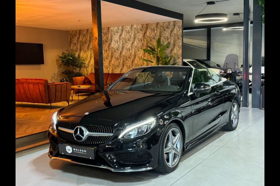 Mercedes-Benz C-Klasse Cabrio 180 AMG Garantie Burmester PDC NekVW StoelVW Sfeer LED Cruise Navi Clima Rijklaar