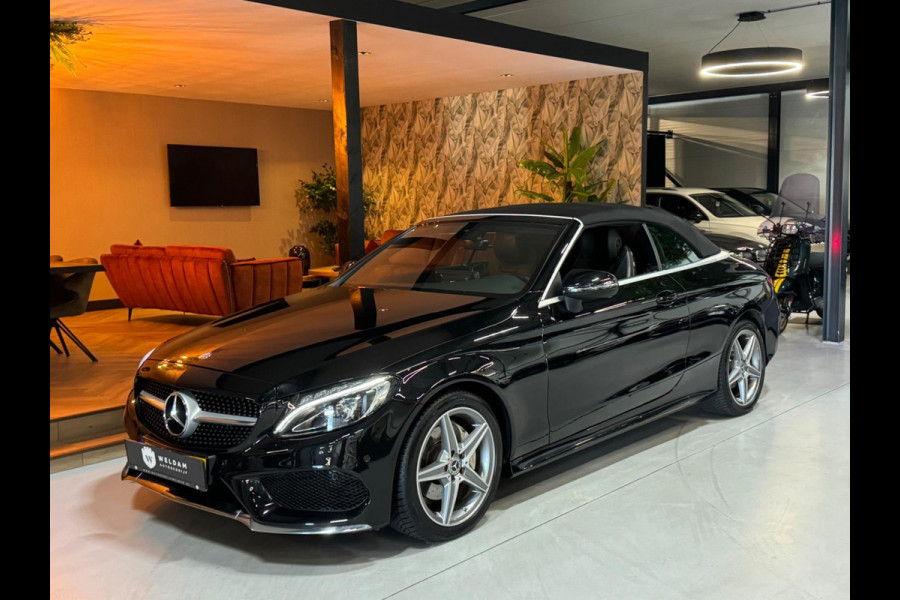 Mercedes-Benz C-Klasse Cabrio 180 AMG Garantie Burmester PDC NekVW StoelVW Sfeer LED Cruise Navi Clima Rijklaar