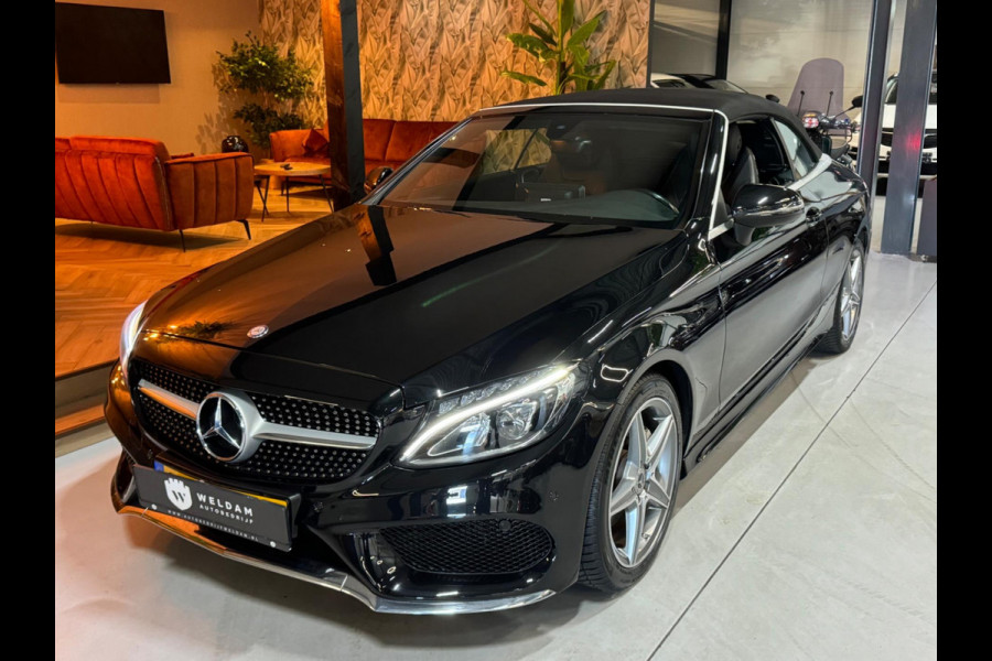 Mercedes-Benz C-Klasse Cabrio 180 AMG Garantie Burmester PDC NekVW StoelVW Sfeer LED Cruise Navi Clima Rijklaar