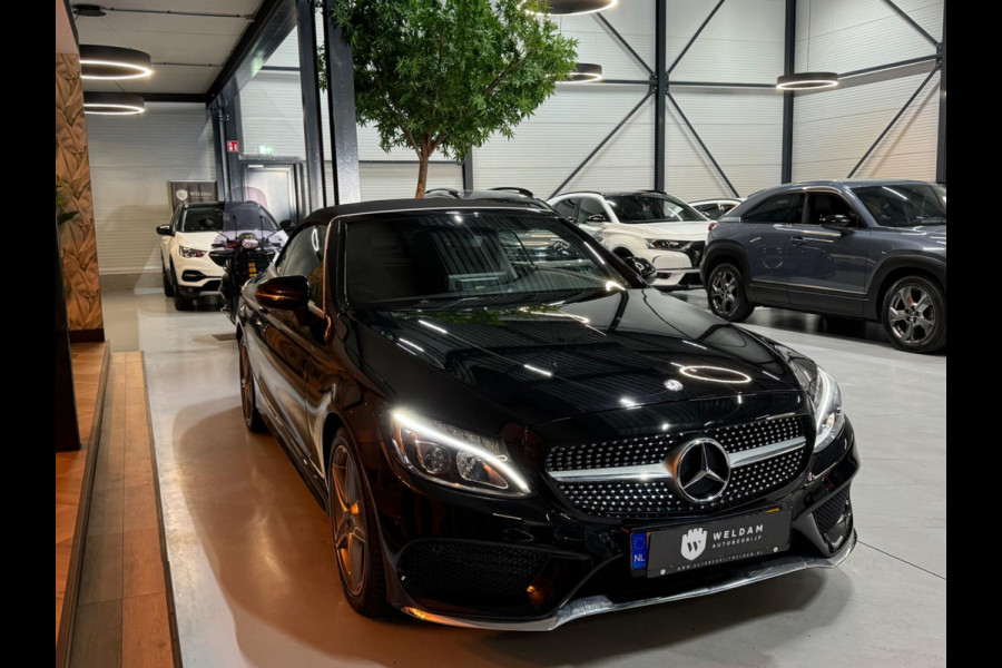 Mercedes-Benz C-Klasse Cabrio 180 AMG Garantie Burmester PDC NekVW StoelVW Sfeer LED Cruise Navi Clima Rijklaar