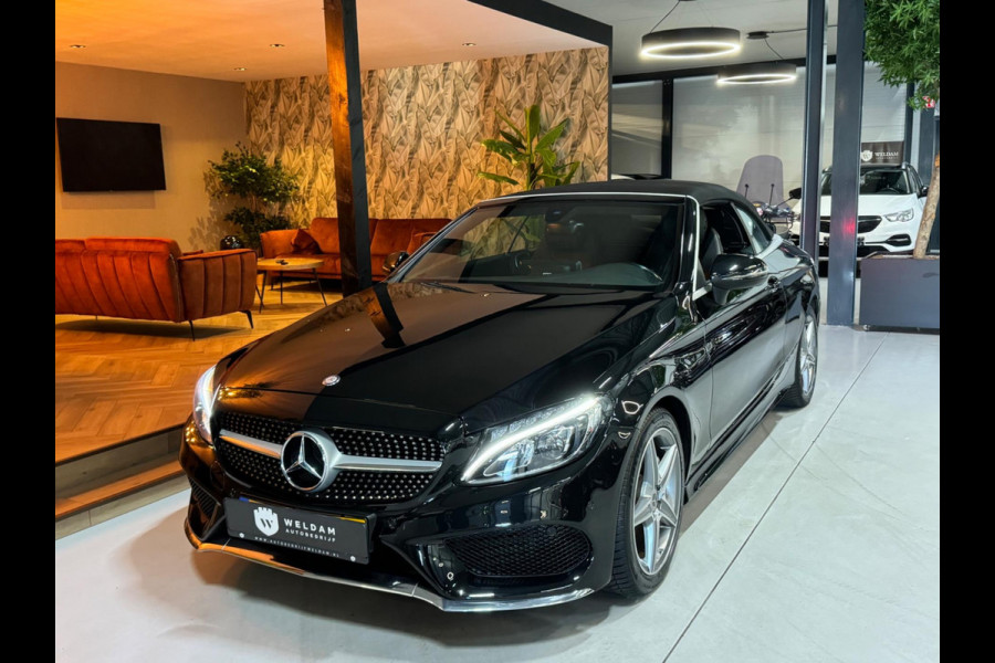 Mercedes-Benz C-Klasse Cabrio 180 AMG Garantie Burmester PDC NekVW StoelVW Sfeer LED Cruise Navi Clima Rijklaar