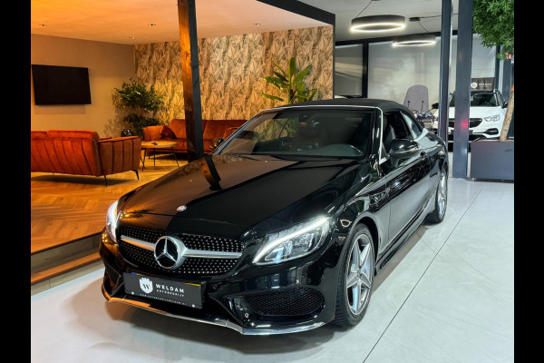 Mercedes-Benz C-Klasse Cabrio 180 AMG Garantie Burmester PDC NekVW StoelVW Sfeer LED Cruise Navi Clima Rijklaar