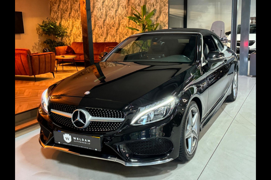 Mercedes-Benz C-Klasse Cabrio 180 AMG Garantie Burmester PDC NekVW StoelVW Sfeer LED Cruise Navi Clima Rijklaar
