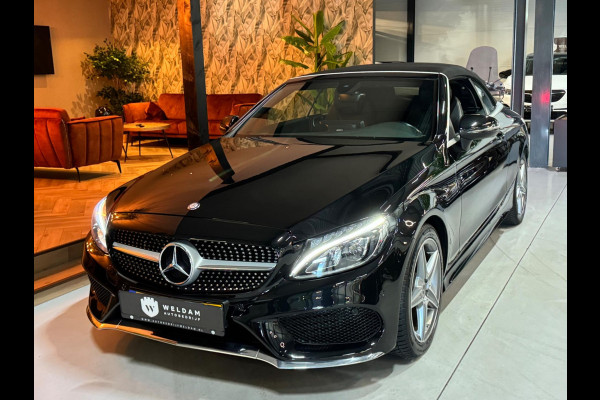 Mercedes-Benz C-Klasse Cabrio 180 AMG Garantie Burmester PDC NekVW StoelVW Sfeer LED Cruise Navi Clima Rijklaar