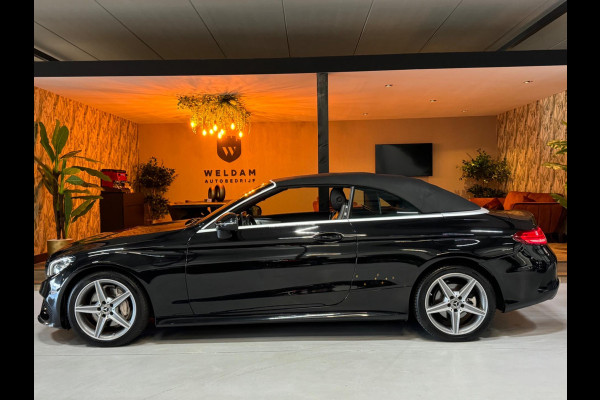 Mercedes-Benz C-Klasse Cabrio 180 AMG Garantie Burmester PDC NekVW StoelVW Sfeer LED Cruise Navi Clima Rijklaar
