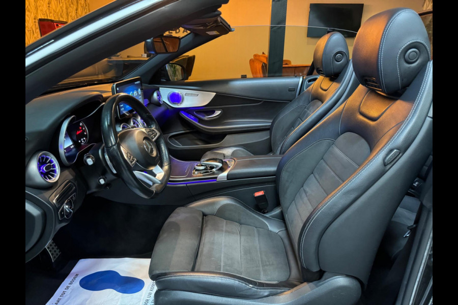 Mercedes-Benz C-Klasse Cabrio 180 AMG Garantie Burmester PDC NekVW StoelVW Sfeer LED Cruise Navi Clima Rijklaar