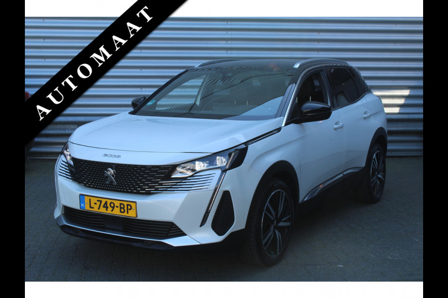 Peugeot 3008 1.2 PureTech 131pk Blue Lease GT AUTOMAAT NL-Auto NAP BTW Clima Cruise Navi 360 Camera Carplay Keyless LMV