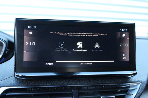 Peugeot 3008 1.2 PureTech 131pk Blue Lease GT AUTOMAAT NL-Auto NAP BTW Clima Cruise Navi 360 Camera Carplay Keyless LMV