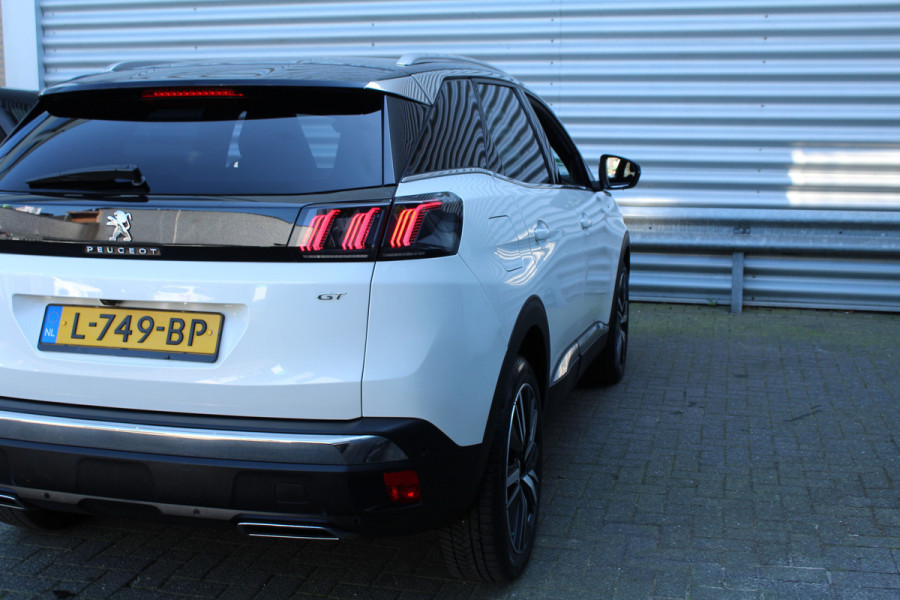 Peugeot 3008 1.2 PureTech 131pk Blue Lease GT AUTOMAAT NL-Auto NAP BTW Clima Cruise Navi 360 Camera Carplay Keyless LMV